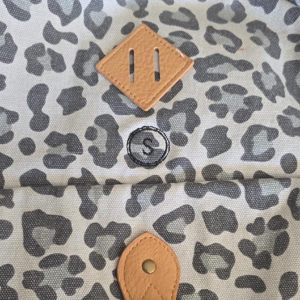Pottery Barn Kids Gray Leopard Backpack
